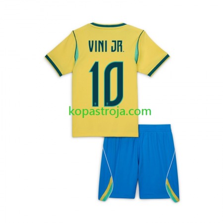 Billiga Fotbollströjor Brasilien Vinicius Junior 10 Barn Hemma tröja WM 2026 Kortärmad
